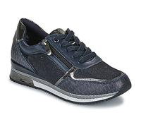 MARCO TOZZI Damen Sneaker flach mit Schnürsenkeln Freizeit, Blau (Navy Comb), 37 EU