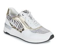 MARCO TOZZI Damen Sneaker flach mit Reißverschluss Chunky-Sohle, Weiß (White Comb), 39 EU