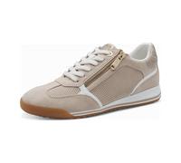 Marco Tozzi Sportliche Schnürschuhe für Damen, beige, Größe 37 EU