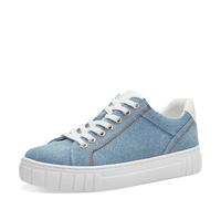 Marco Tozzi Sportliche Schnürschuhe für Damen, blau, Größe 38 EU