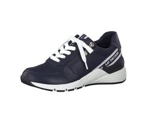 Marco Tozzi Sportliche Schnürschuhe für Damen, blau, Größe 38 EU