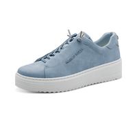 Marco Tozzi Sportliche Schnürschuhe für Damen, blau, Größe 40 EU
