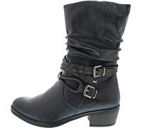 Marco Tozzi Damen Boot Heel 2-25316-41 Stiefelette, Navy Comb, 37 EU