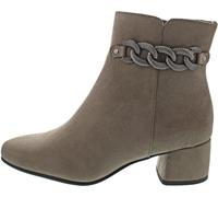 MARCO TOZZI Damen Stiefeletten mit Absatz Elegant mit Reißverschluss, Braun (Stone), 39 EU
