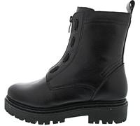 Marco Tozzi Damen Stiefeletten aus Leder – Schnürung & Reißverschluss – Schwarz Größe 39