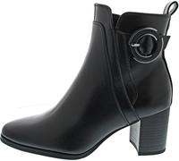 MARCO TOZZI Damen Stiefeletten mit Absatz Vegan mit Reißverschluss, Schwarz (Black), 41 EU