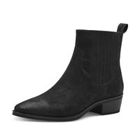 MARCO TOZZI Damen Stiefeletten Spitz mit Absatz aus Kunstleder, Schwarz (Black), 36