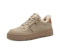 MARCO TOZZI Damen Plateau Sneaker mit Schnürsenkeln Freizeit, Beige (Sand Comb), 39 EU