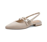 MARCO TOZZI Damen Pumps weiches Feel Me Fußbett weiches Innenfutter Vegan Vegan, beige (LT.TAN), 37 EU
