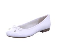 Marco Tozzi Woms Ballerina für Damen, weiß, Größe 38 EU