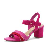 MARCO TOZZI Damen Sandalen mit Absatz Elegant Vegan, Rosa (Pink comb), 37 EU