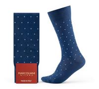 MARCOLIANI Milano Made in Italy - Mens Dress Socks | Essence of Cotton Polka Dot Fullcolor