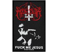 MARDUK Aufnäher FUCK ME JESUS Patch gewebt 7 x 10 cm