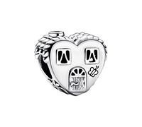 MariaFonte Charm Neu 2025 Kompatibel Alle Marken Hütte Happy Place Birthday Heimat Glücksbringer 925 Silber Anhänger Originalangebote Geburtstag Freundschaft Mama Perle Herz Familie Weihnachten