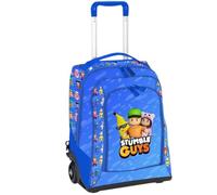 Maricart | Trolley-Rucksack für die Grundschule für Kinder, 34 x 25 x 52 cm, mit Gummirädern, Rucksack für Jungen oder Mädchen, Stumble Guys, L