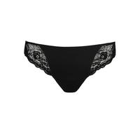 Marie Jo Slip mit semitransparentem Besatz Modell 'Cyrile' in Metallic Black, Größe 36