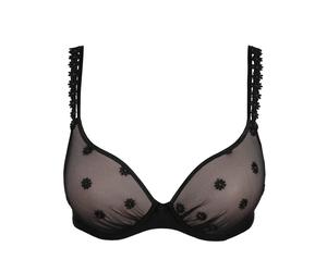 Marie Jo - DAISY schwarz Unterlegter BH Herzform schwarz - Gr. - d75