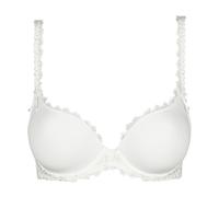 Marie Jo T-Shirt-BH »Jane Schalen-BH in Herzform« Leicht unterlegte glatte Cups, Auch als Neckholder zu tragen, Matt schimmernde Perlenschnur-Stickerei, Offwhite SIZE,80B