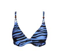 Marie Jo Bikini-Oberteil mit Motiv-Print in Rauchblau, Größe 80C