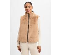 Marie Lund Weste zum Wenden Damen camel, 38