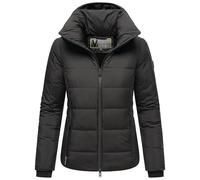 MARIKOO Basic Damen Steppjacke kurz mit Kapuze Radaa 16 Black Gr. XS