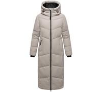 MARIKOO Damen extralanger Wintermantel Warmer Steppmantel mit wasserdichtem Reißverschluss Firella XVI XS-6XL