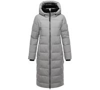 MARIKOO Damen Langer Wintermantel warmer Steppmantel Lanitaa XVI Grey Gr. XL