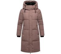 MARIKOO Damen Langer Wintermantel warmer Steppmantel Michikoo XVI Mauve Gr. L