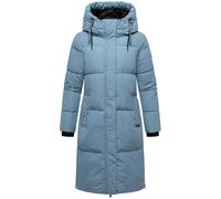 MARIKOO Damen Langer Wintermantel warmer Steppmantel Michikoo XVI Powder Blue Gr. XL