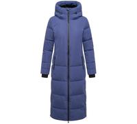 MARIKOO Damen Langer Wintermantel warmer Steppmantel mit verstellbarer Kapuze und wasserdichten Reißverschlüssen Honiaa XVI XS-6XL