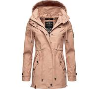 MARIKOO Damen leichte Übergangsjacke Baumwoll-Parka mit Kapuze Nyokoo Light Rose w.P. Gr. S