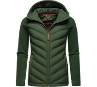 MARIKOO Damen leichte Übergangsjacke Steppjacke Mount Haruna Dark Green Gr. S