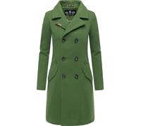 Kurzmantel MARIKOO "Nanakoo", Damen, Gr. XL (42), grün (helloliv), Oberstoff: 90% Polyacryl, 8% Viskose, 2% Elasthan. Futter: 100% Polyester. Ärmelfutter: 100% Polyester, figurumspielend ca. Mitte Obe