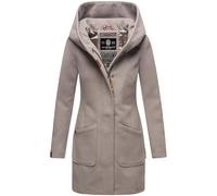 MARIKOO Damen Mantel Trenchcoat Wintermantel Übergangs Jacke Parka Lang B819