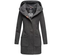 MARIKOO Damen Mantel Trenchcoat Wintermantel Übergangs Jacke Parka Lang B819