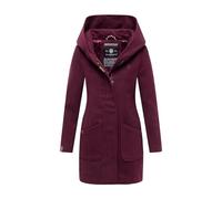 MARIKOO Damen Mantel Trenchcoat Wintermantel Übergangs Jacke Parka Lang B819