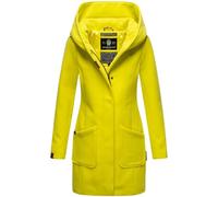 MARIKOO Damen Mantel Trenchcoat Wintermantel Übergangs Jacke Parka Lang B819 [B819-Maik-Lime-Green-Gr.XS]