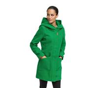 MARIKOO Damen Mantel Trenchcoat Wintermantel Übergangs Jacke Parka Lang B819 [B819-Maik-Smaragd-Green-Gr.XXL]