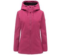 MARIKOO Damen Soft Feel Übergangsjacke Fleece gefüttert wasserdichte Funktionsjacke mit Kapuze Minaa 16 Berry Wine Gr. XL