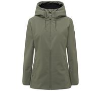 MARIKOO Damen Soft Feel Übergangsjacke Fleece gefüttert wasserdichte Funktionsjacke mit Kapuze Minaa 16 Dusty Olive Gr. S