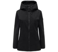 MARIKOO Damen Soft Feel Übergangsjacke Fleece gefüttert wasserdichte Funktionsjacke mit Kapuze Minaa 16 Black Gr. XL