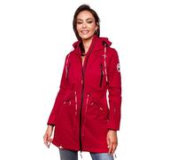 MARIKOO Damen Softshell Jacke Outdoor Funktionsjacke wasserabweisend mit warmen Teddyfleece B886 [B886 - Fuchsia Größe S - Gr. 36]