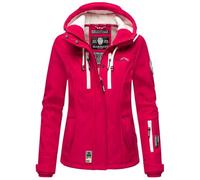 MARIKOO Damen Softshell Jacke Winterjacke wasserabweisend Outdoor B864 [B864-Kl.zicke-Fuchsia-Gr.M]