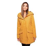 MARIKOO Damen Softshell Jacke Winterjacke wasserabweisend Outdoor lang B856 [B856-Maylee-Amber-Y.-Gr.XXXL]