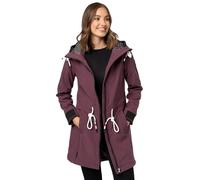 MARIKOO Damen Softshell Mantel mit Kapuze Softshelljacke B964