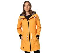 MARIKOO Damen Softshell Mantel mit Kapuze Softshelljacke B964 [B964-Mount-Fur-Apricot-Gr.M]