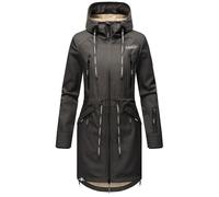 MARIKOO Damen Softshelljacke Funktionsjacke mit warmen Teddyfleece & Kapuze Racquellee