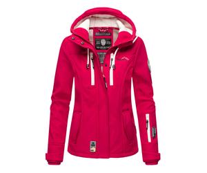 Marikoo Damen Softshelljacke - Kleine Zicke, warm mit Kapuze & Fleecefutter S