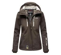 Marikoo Damen Softshelljacke - Kleine Zicke, warm mit Kapuze & Fleecefutter XL