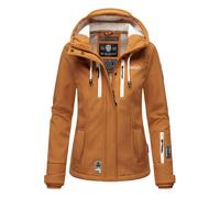 Marikoo Damen Softshelljacke - Kleine Zicke, warm mit Kapuze & Fleecefutter XL